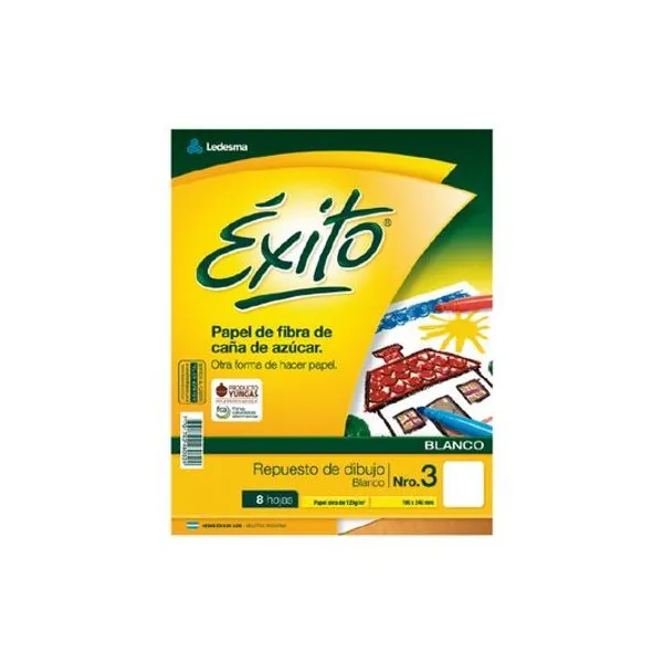 Repuesto de dibujo carta n.° 3 8h blanco Éxito