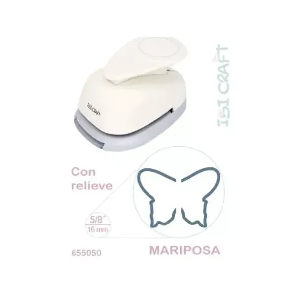 Perforadora artistica ibi craft con relieve 17 mmmariposa