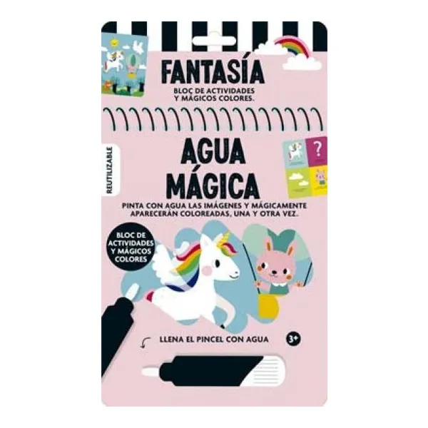 Libro para pintar - agua mágica fantasia