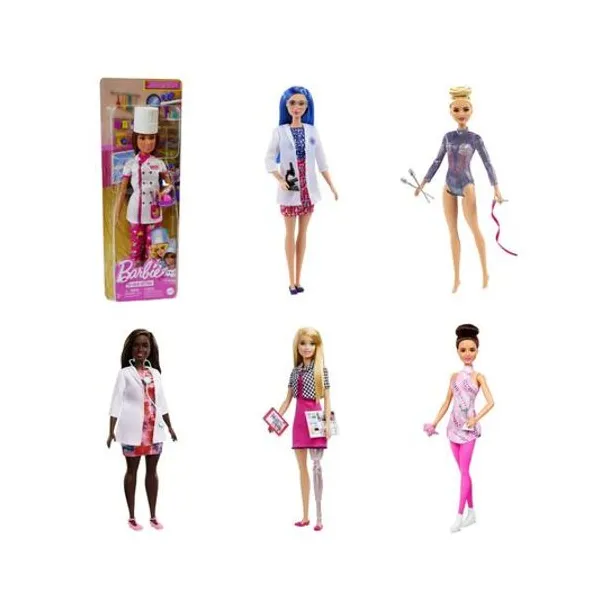 Muñeca Barbie profesiones blister 11.5x32 cm x unidad modelos surtidos