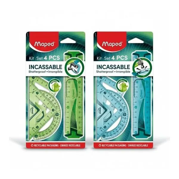 Set de geometria irrompible 4 piezas 15 cm Maped