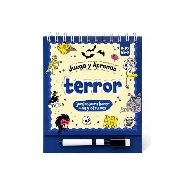 Libro barco de papel col.anillados - juego y aprendo - terror
