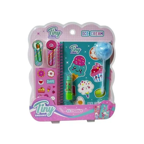 Set escolar ice cream 6 piezas en blister 26x29 cm