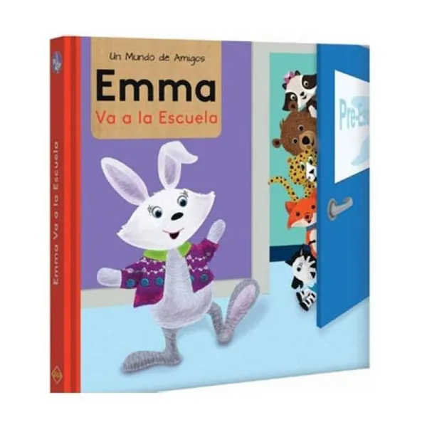 Emma va a la escuela tapa dura/19 x19 cm/12 páginas