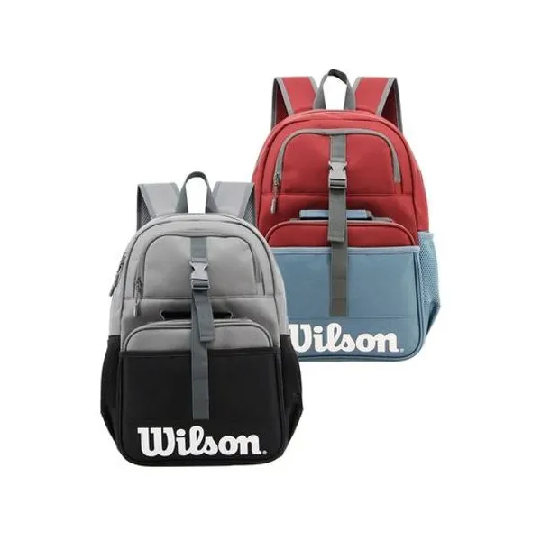 Mochila 17" espalda con lunchera 20x25x6.5 cm x unidad colores surtidos wilson