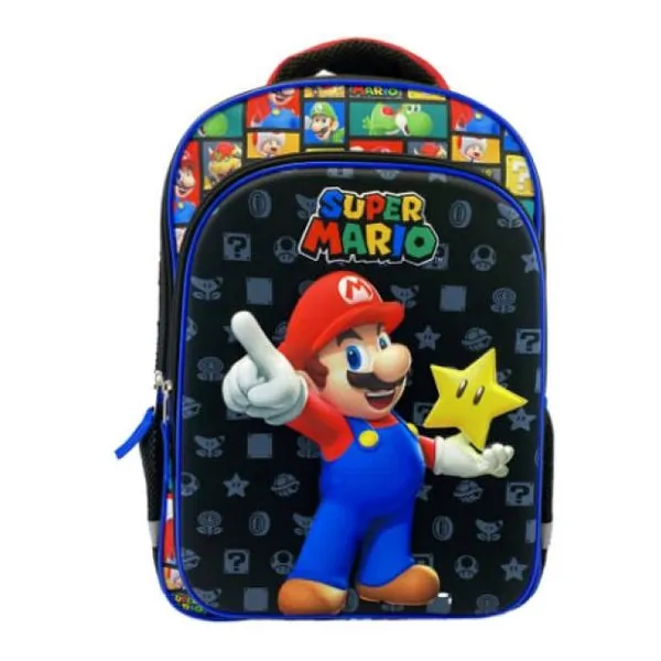 Mochila de espalda super mario 16¨