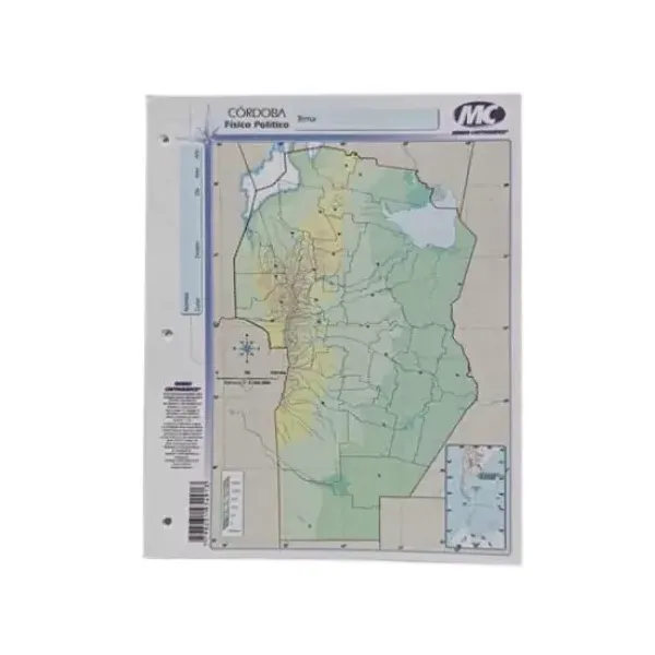 Block mapas m.c.n.° 3 pcia. cordoba fp x40 unid.