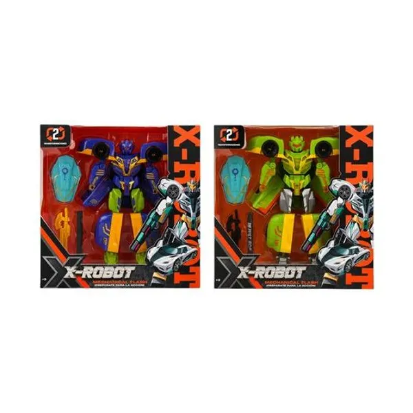 Robot super transformer en caja 26x27x8 cm colores surtidos