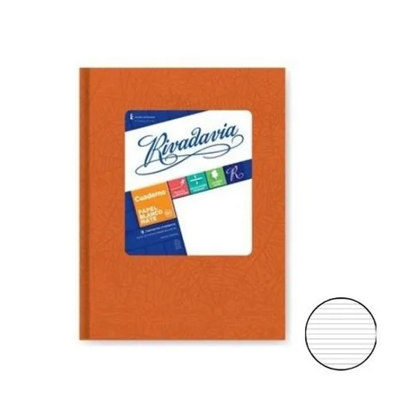 Cuaderno 16x21 rayado t/d araña naranja 50h rivada