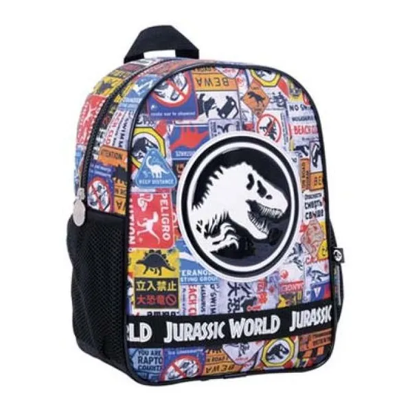 Jurassic world mochila 12" espalda -estampada-
