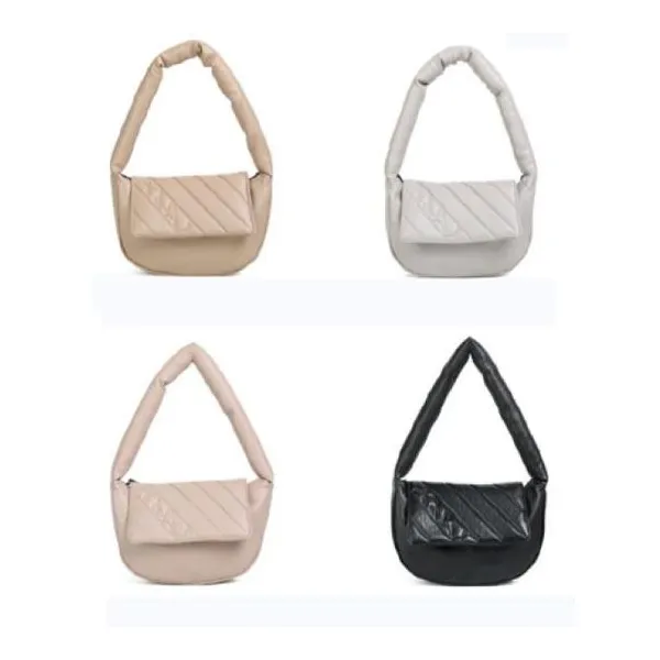 Cartera hobo olivia (grey-pale pink-camel- black)
