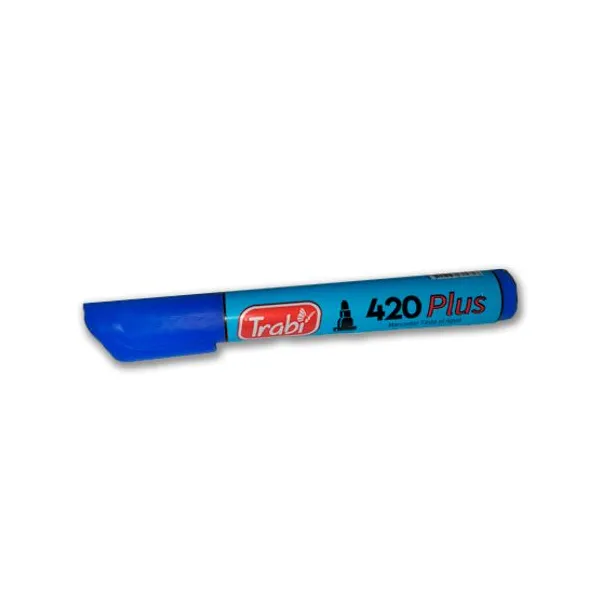 Marcador trabi 420 al agua para red.caja x12 unid.azul