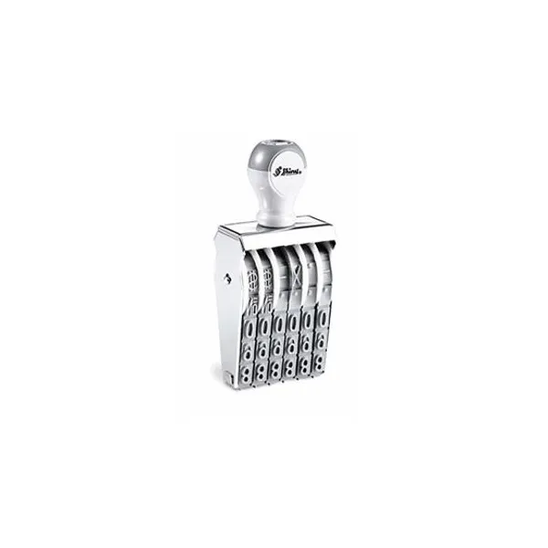 Sello numerador shiny de 7 mm6 bandas