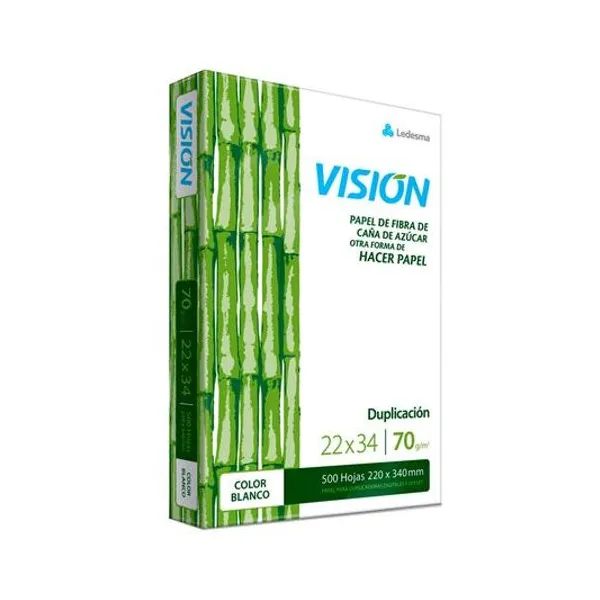 Resma 22x34 cm 70 g/m2 500 hojas vision