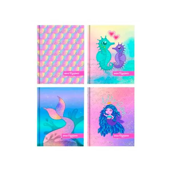 Cuaderno 19x24 rayado 96h t/d 123 sirenas