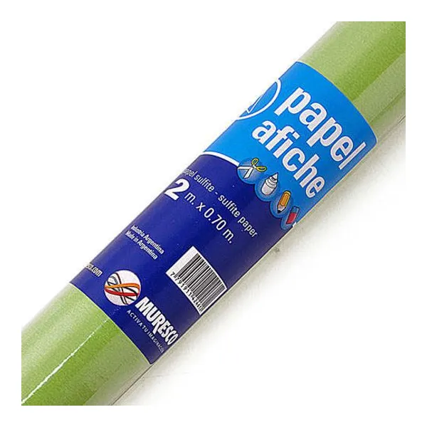 Papel afiche Muresco verde claro rollo x2 mts