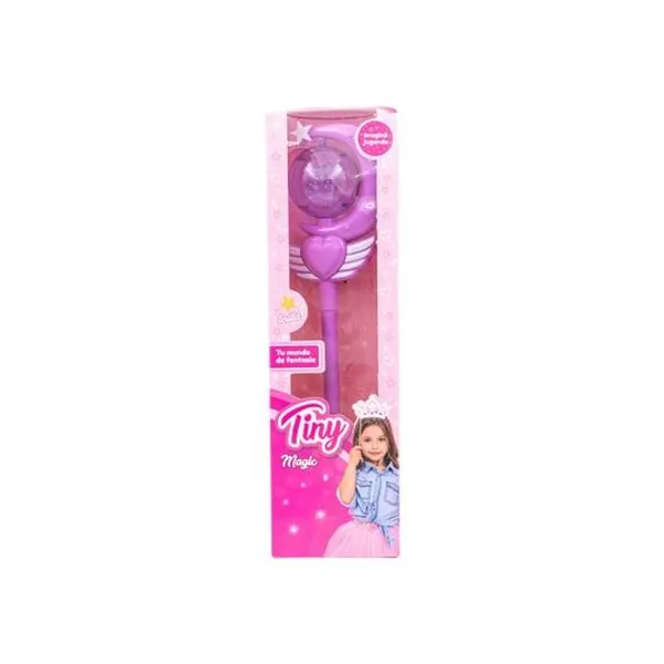 Varita de Tiny con luz y sonido en caja 9.5x33x5 cm colores surtidos