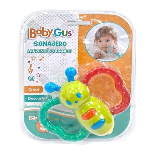 Sonajero mariposa para bebé baby gus
