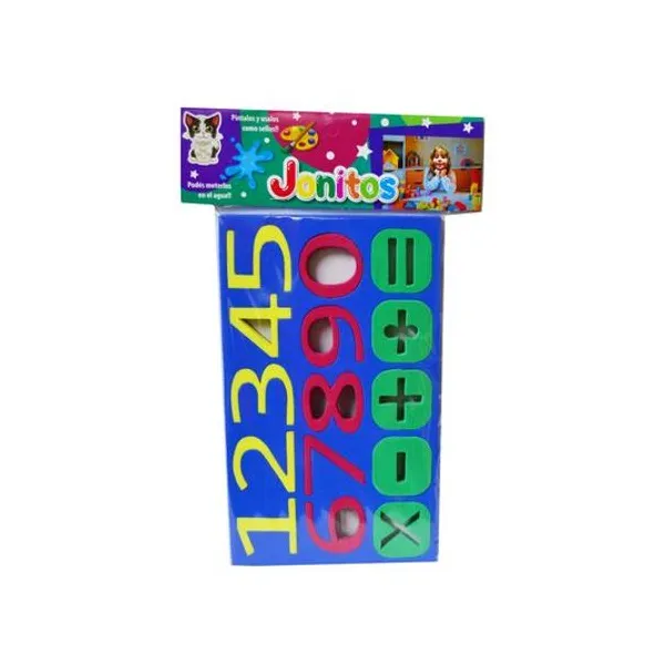 Números y signos con imán 6 mm x15 en bolsa jonitos