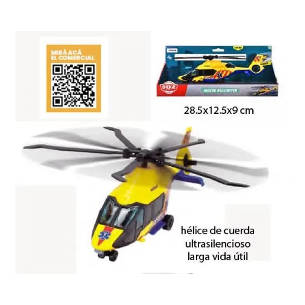 Dickie toys rescue helicóptero de rescate
