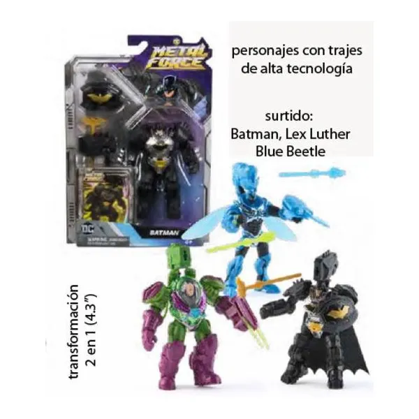 Dc metal force batman de metal - mini figura de 4 pulgadas