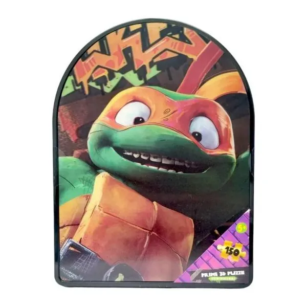 Puzzle 3d tortugas ninjas- michelangelo en lata x150 pcs
