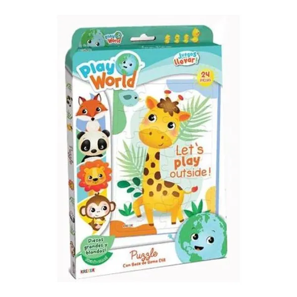 Super puzzle de cartón laminado montado sobre goma eva.