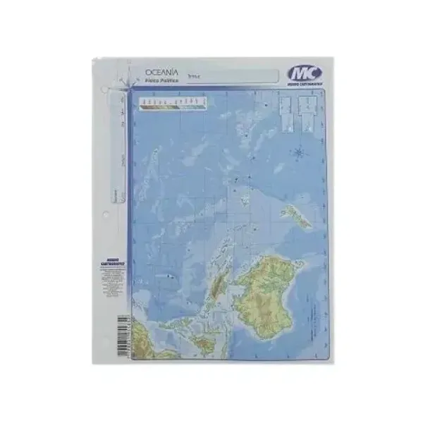 Block mapas m.c.n.° 3 oceania fp x40 unid