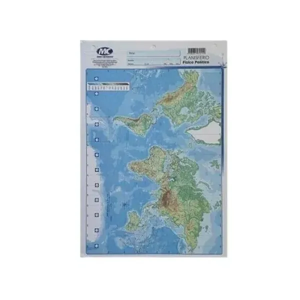 Block mapas m.c.n.° 5 planisferio fp x20 Uni