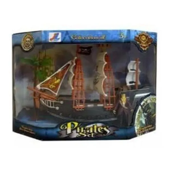 Set barco pirata con accesorios 36 x14 x25,5 cm
