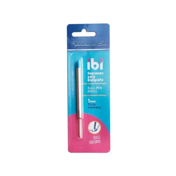 Repuesto para bolígrafo ibico azul medio bl.x 1 unid.
