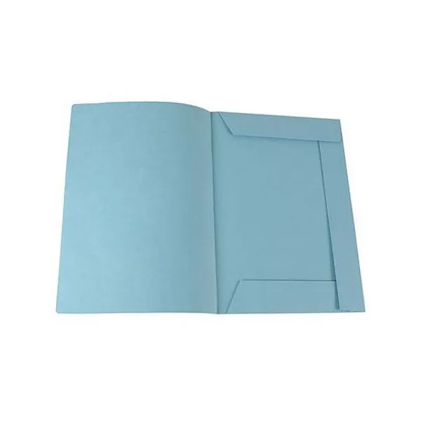 Carpeta cartulina 3 solapas oficio 240 grsceleste x50 unid.