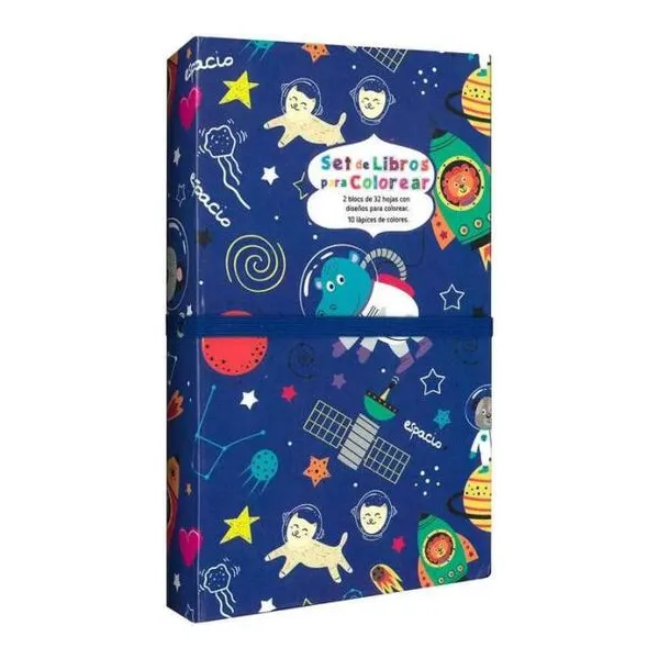Espacio- set de libros para colorear