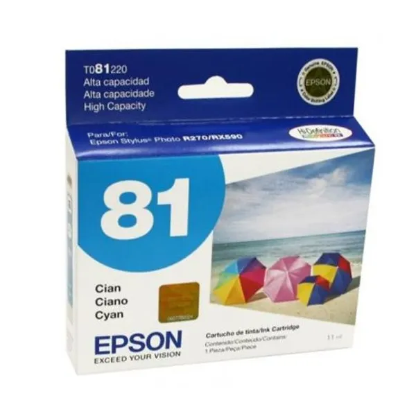 Cartucho Epson orig.t081220- al cyan high capac