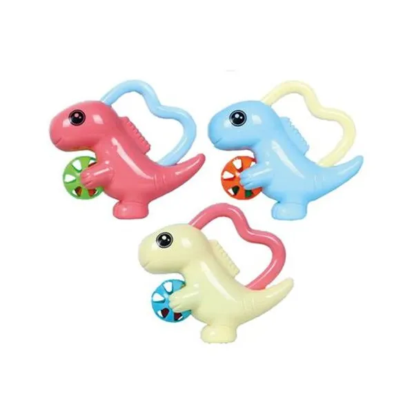 Sonajero pastel dinosaurio en bolsa 11x10 cm x unidad colores surtidos