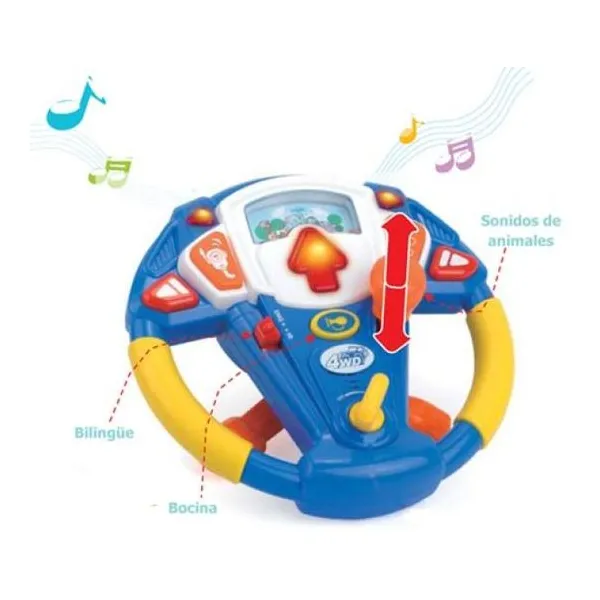 Happy kids safari steering wheel
