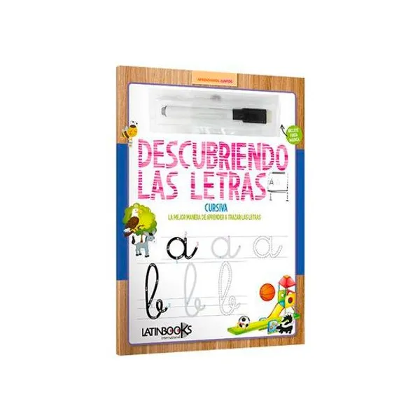 Libro descubriendo las letras: cursiva 21x28 cm latinbooks
