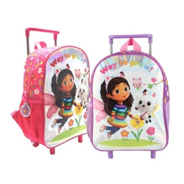 Gabby dollhouse mochila 12" carro -flores