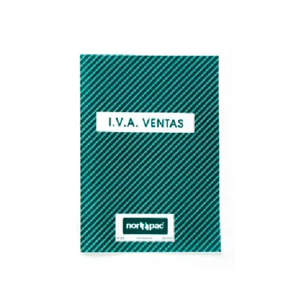 Libro iva venta tapa flexible 22x29.7 cm 23 folios norpac