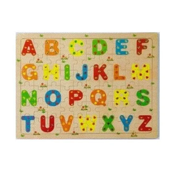 Puzzle de madera letras x60 pzas.