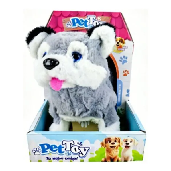 Mascota de peluche perro tommy con sonido 19 17 cm