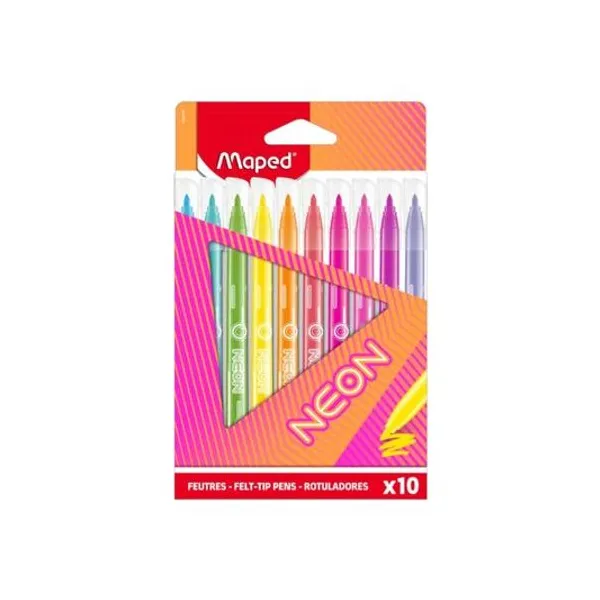 Marcador escolar neon caja x10 Maped
