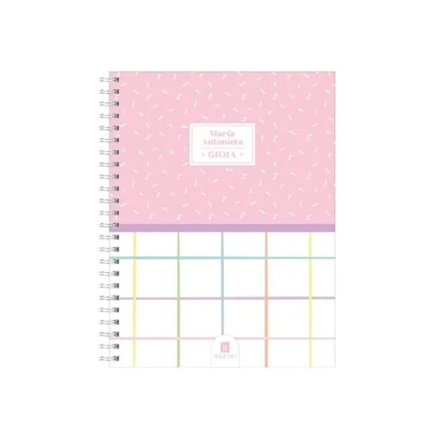 Cuaderno espiral a5 rozini gioia t/dura 80 hjs.raya