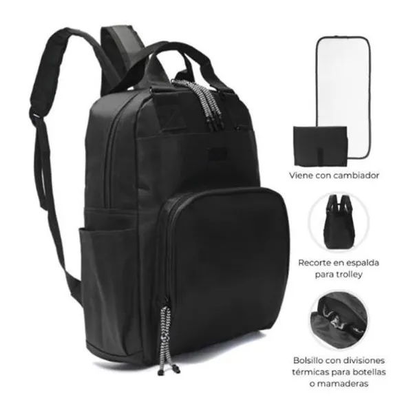 Mochila boca de pez eve con lavero correa