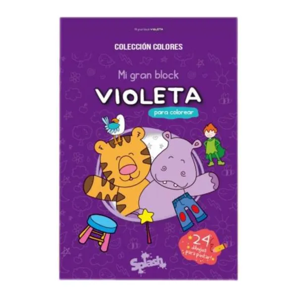 Block para colorear violeta