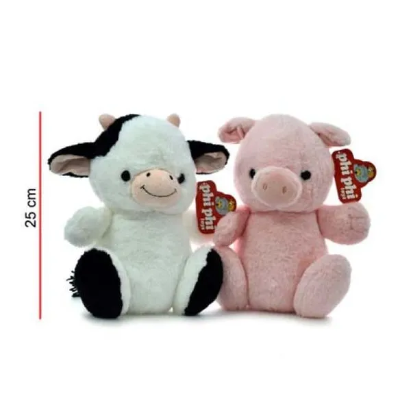 Vaca y chancho sentados 25 cm