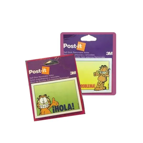 Notas adhesivas post-it 3m garfield 76 x100 x40