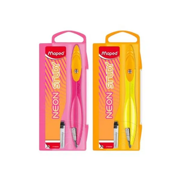 Compás con mina study neon x1 colores surtidos Maped