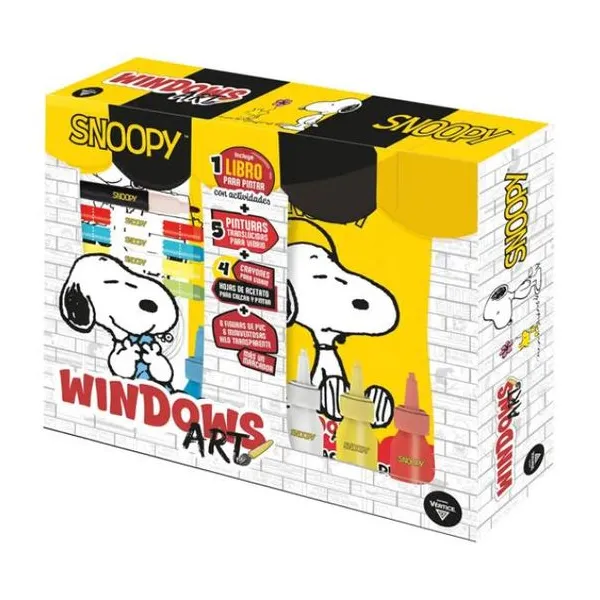 Windows art snoopy