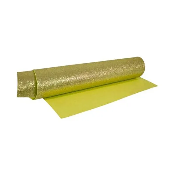 Goma eva super glitter 1.5 mm 40x60 cm amarillo/dorado x10 asb